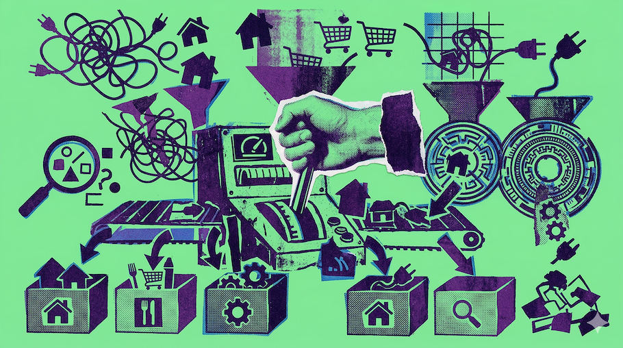 A pink rule system illustration used as the hero image for the blog post.